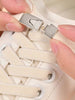 1pair Elastic No-Tie Shoelaces With Switch Buckle, Beige, Suitable For Sneakers, Sports Shoes, Casual Shoes Women Men Basketball Shoes,Trainers Running Shoes Summer, Shoes Accessories Gift Ideas